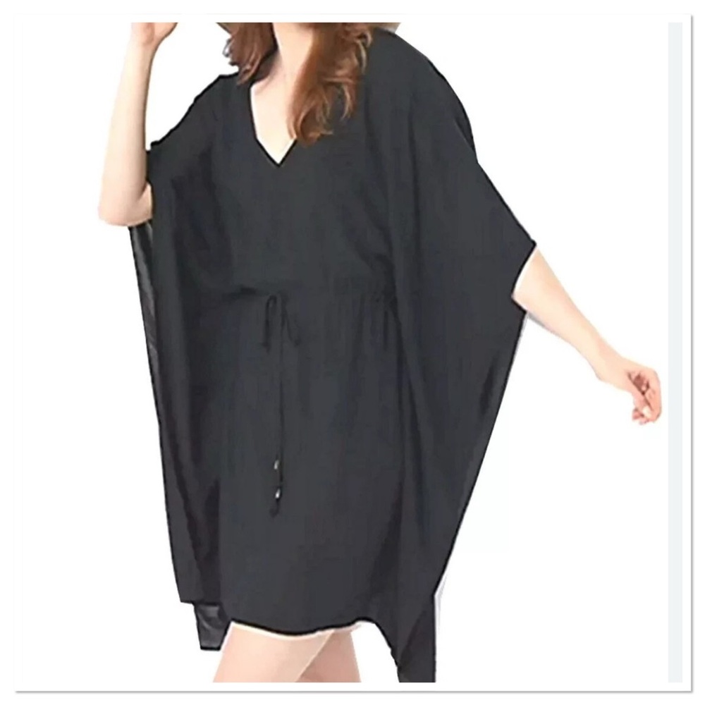 Jantzen Beach Women's Caftan Cover-Up Tassel Trim